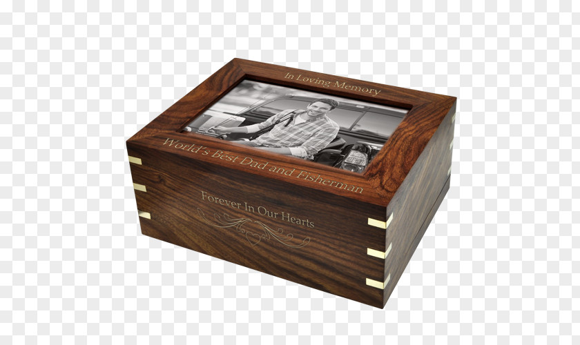 Wooden Frame Dog Box Urn PNG