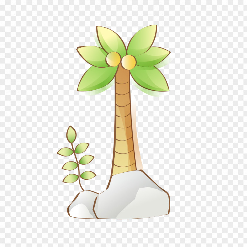 Coconut Tree Cartoon Images Illustration PNG