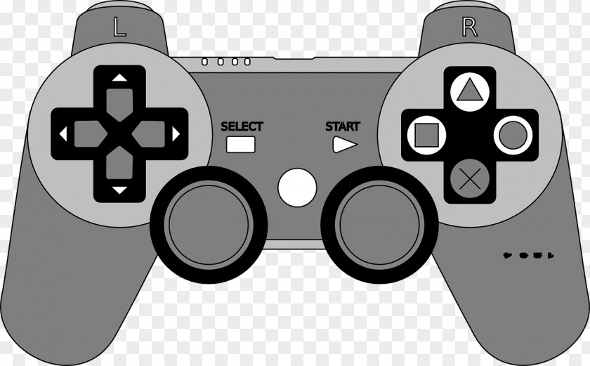 Joystick PlayStation 2 Xbox 360 Game Controllers Clip Art PNG