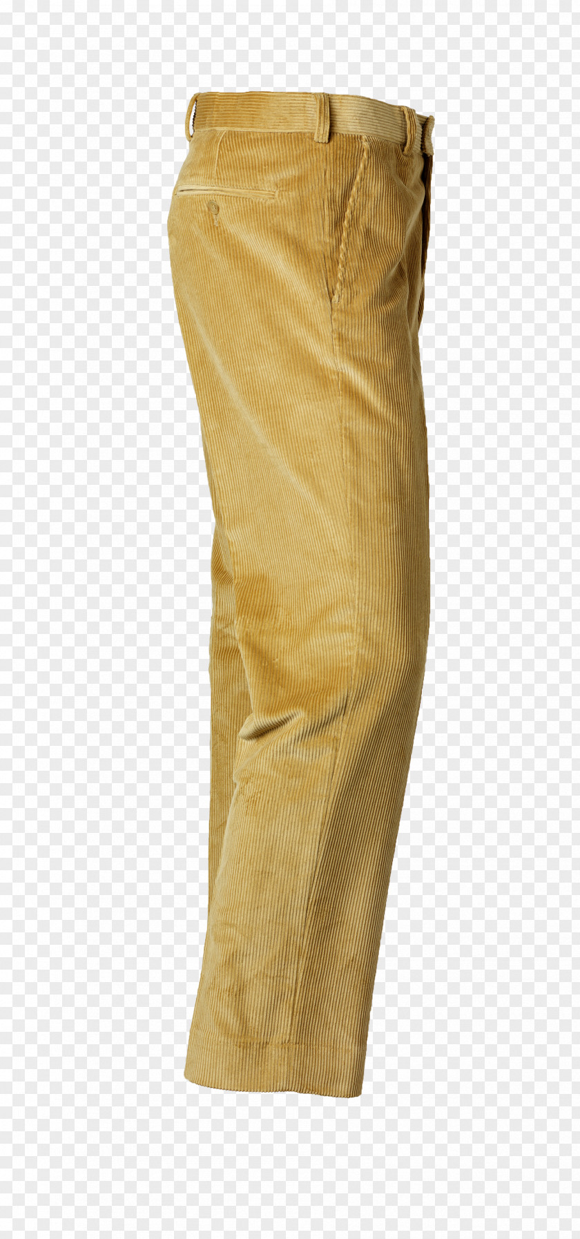 Khaki Slim-fit Pants Corduroy Textile PNG