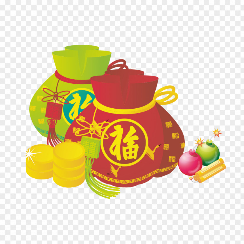 Purse Chinese New Year Fukubukuro Lunar PNG