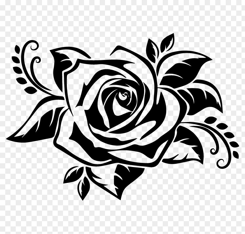 Rose Wall Decal Bumper Sticker PNG