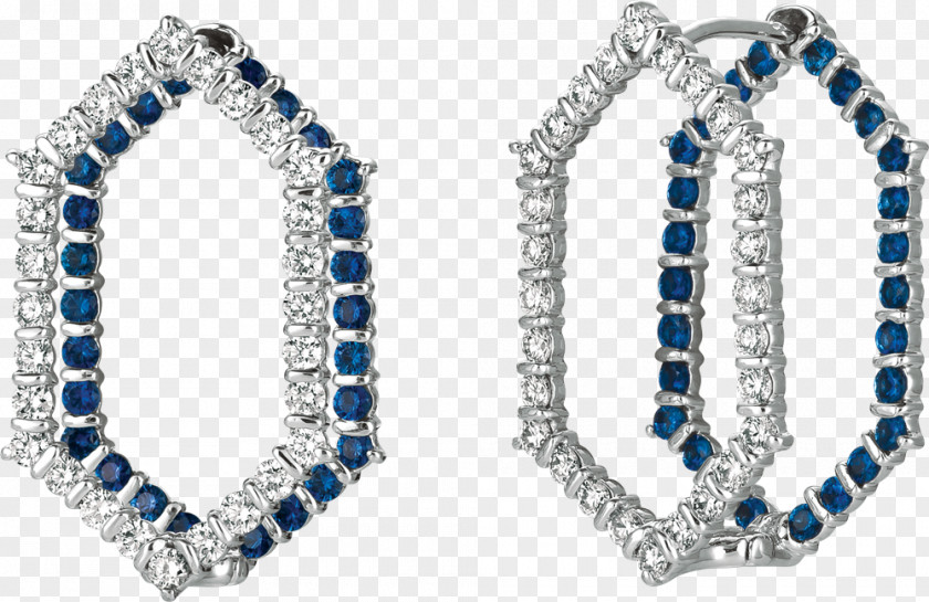 Sapphire Earring Diamond Jewellery Gemstone PNG