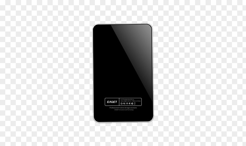 Silver Black Mobile Hard Disk Electronics Gadget Brand PNG