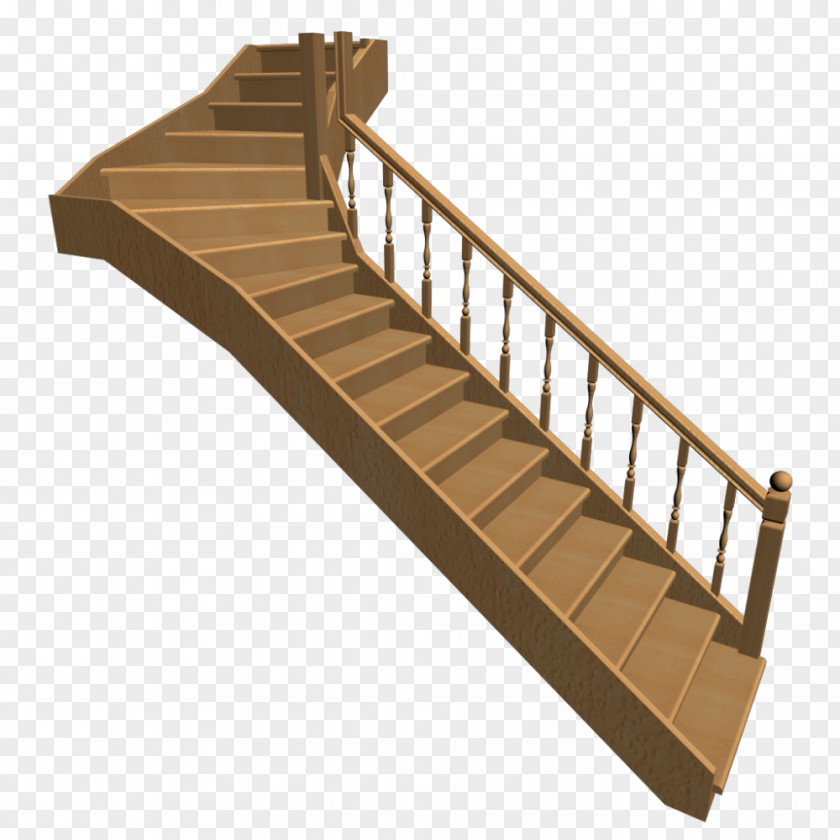 Stair Stairs Wood Handrail Floor House PNG