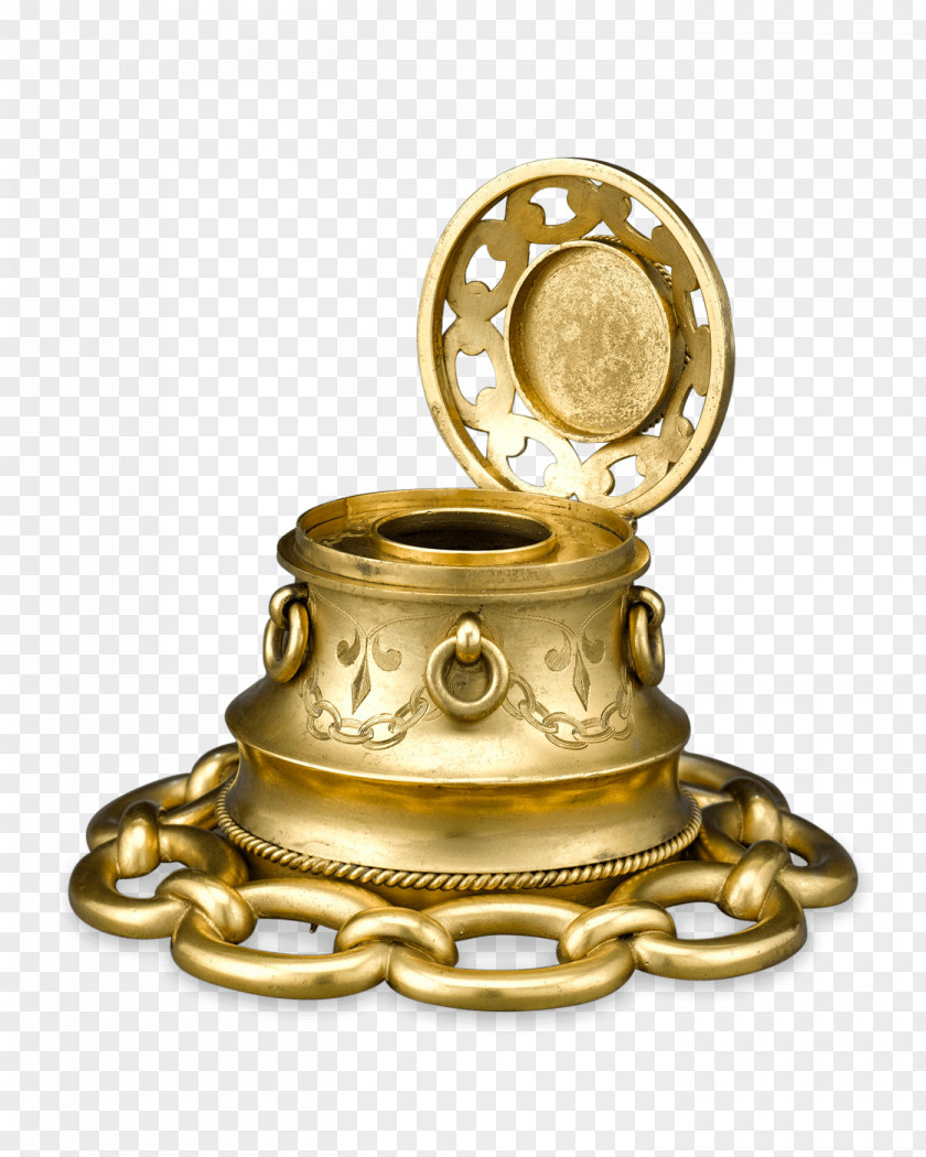 Brass Cabochon Bronze Inkwell Gold PNG
