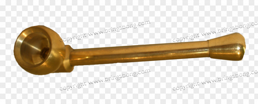 Brass Tobacco Pipe Bringabong Metal Smoking PNG