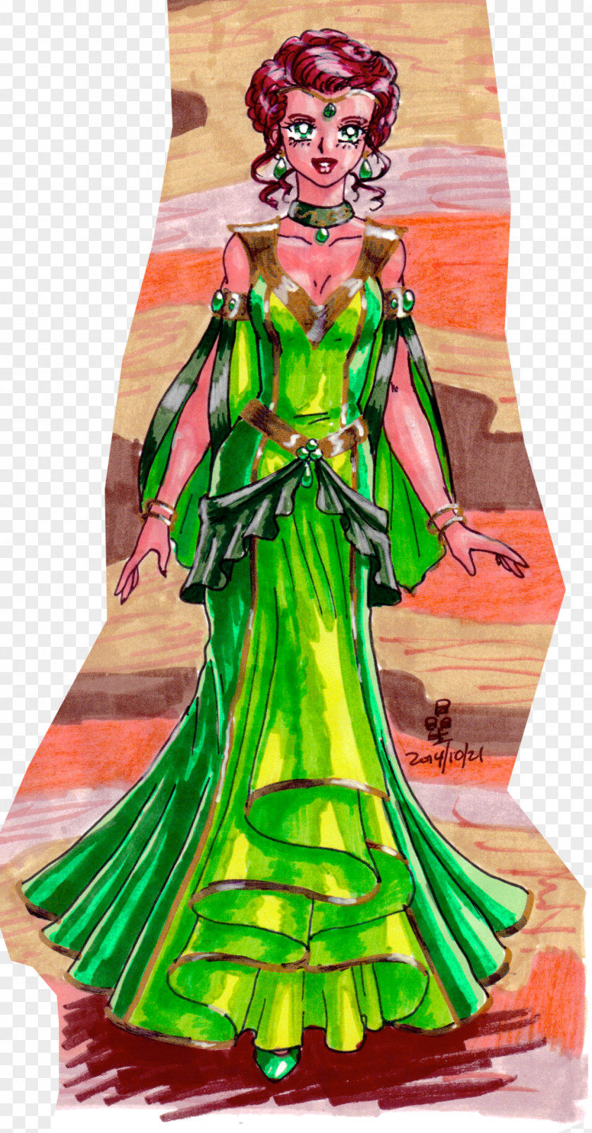 Dress Costume Design Character PNG