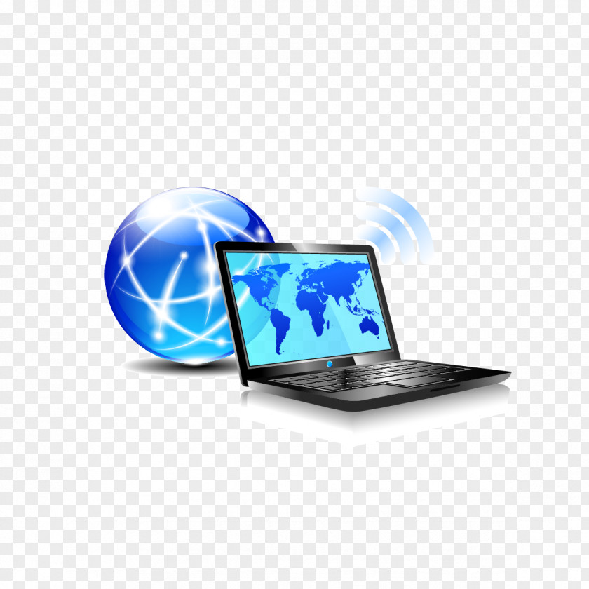 Global Network Vector Material Laptop Internet Access World Wide Web Antivirus Software PNG