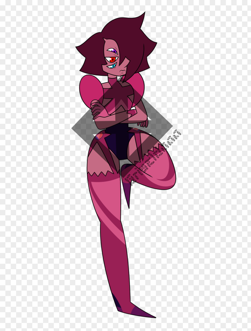 Hollowed Out Guardrail Garnet Ruby Rose Quartz PNG