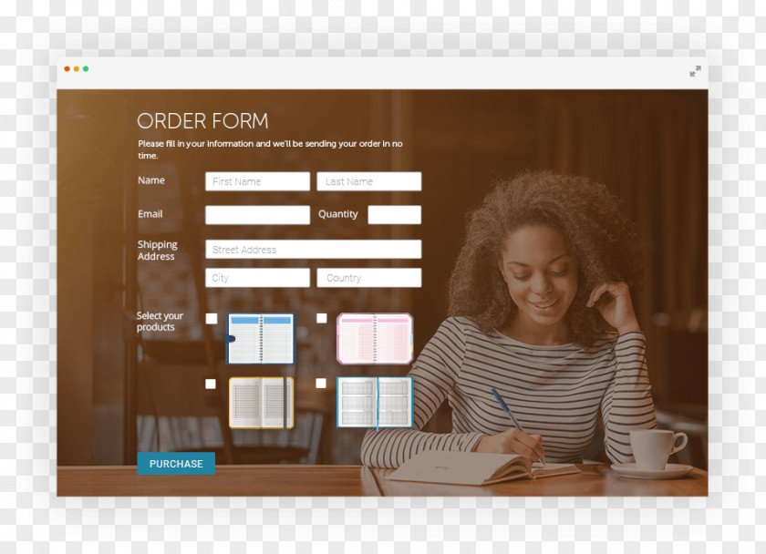 Order FOrm Form Payment Customer Login PNG