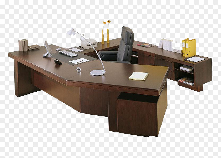 Table Office Desk Büromöbel Furniture PNG