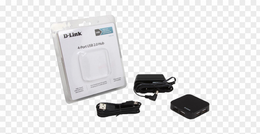 USB Battery Charger D-Link Hub Ethernet PNG