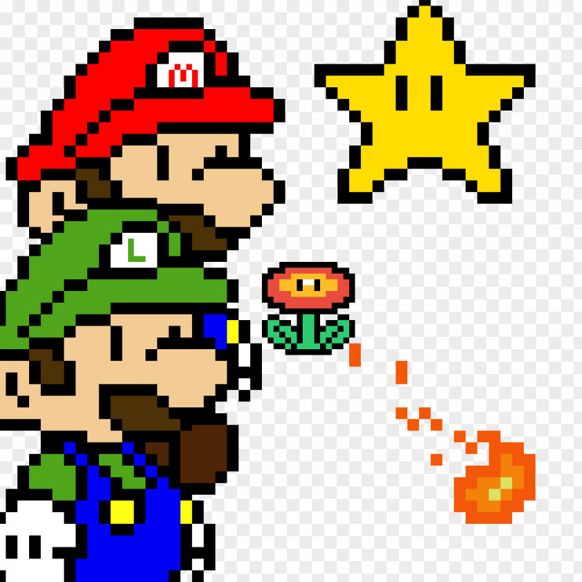 Yoshi Pixel Art Mario Bros & Luigi: Superstar Saga Bros. Bowser PNG