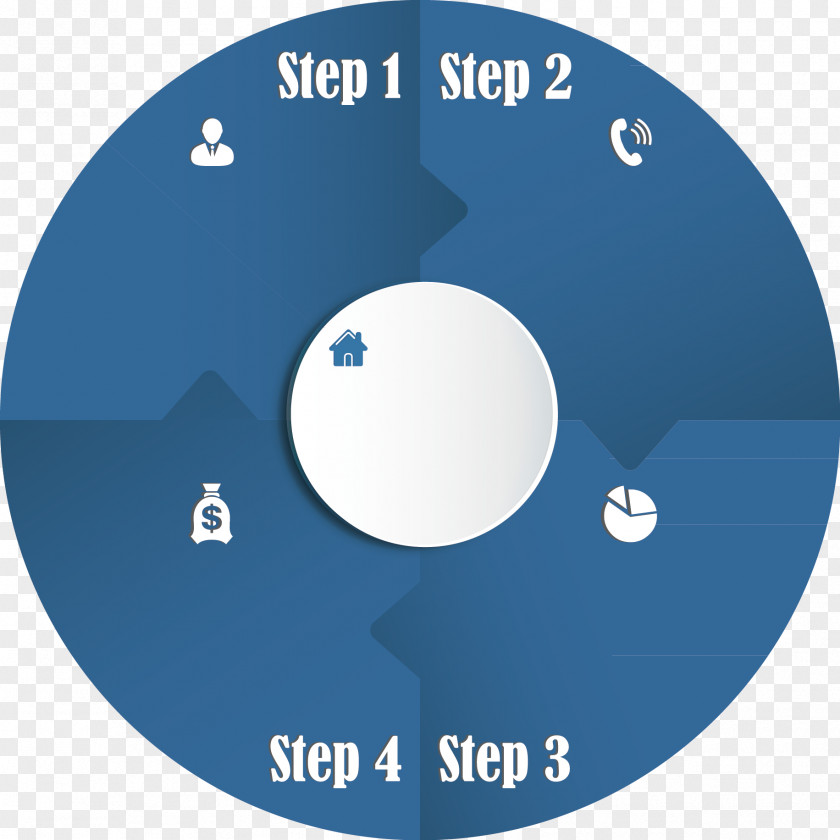 Blue Circle Ppt Text Box Infographic Chart Diagram Information PNG