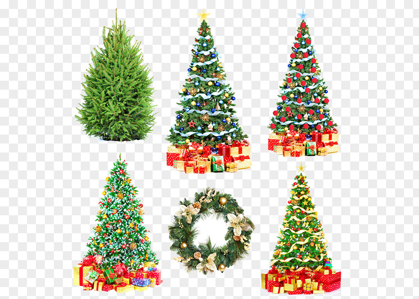 Creative Christmas Tree Poland Santa Claus Wafer PNG
