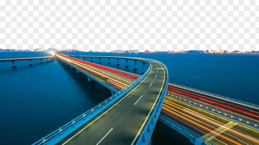 Qingdao Bridge Huangdao District Jimo Laoshan Licang Yellow Sea PNG