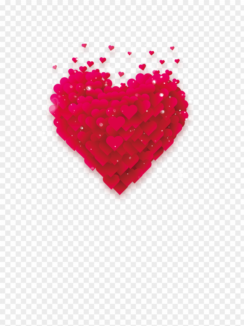 Stacked Heart Love Romance Illustration PNG