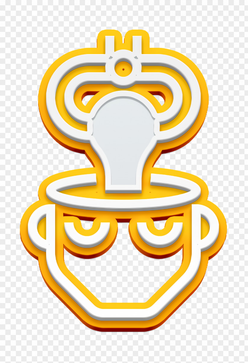 Symbol Yellow Artificial Intelligence Icon PNG
