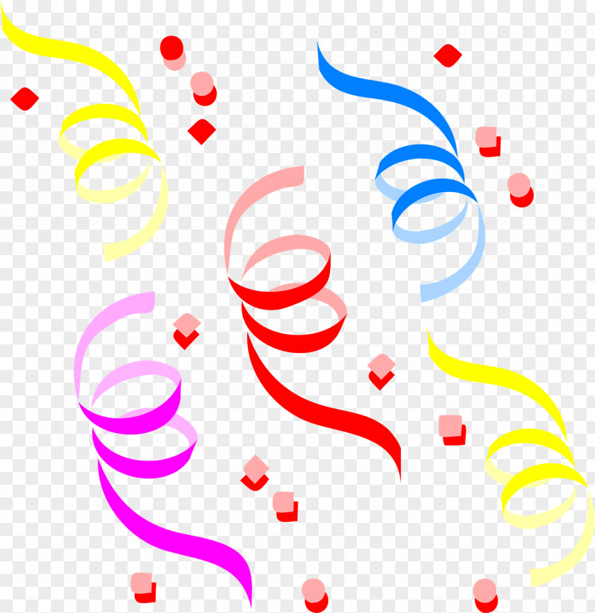 Confetti Party New Year Clip Art PNG