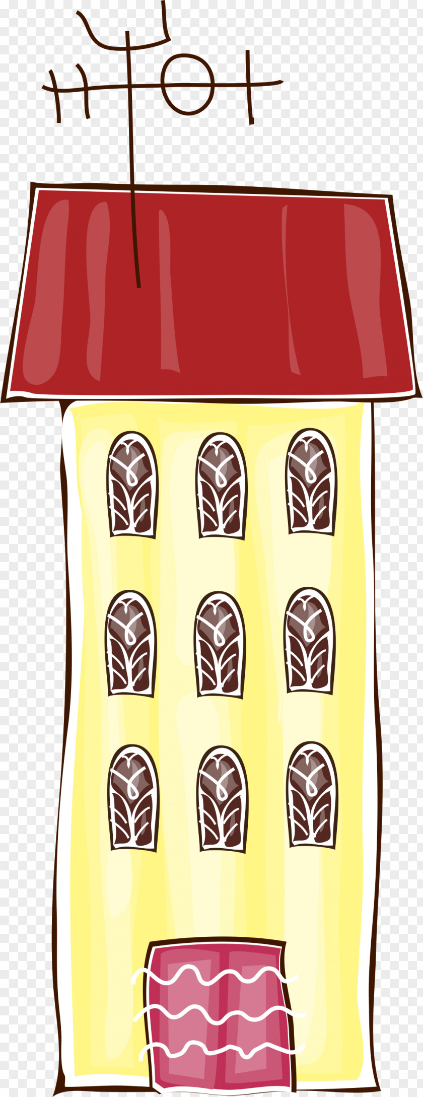 Decorate A House Drawing Cartoon Building PNG
