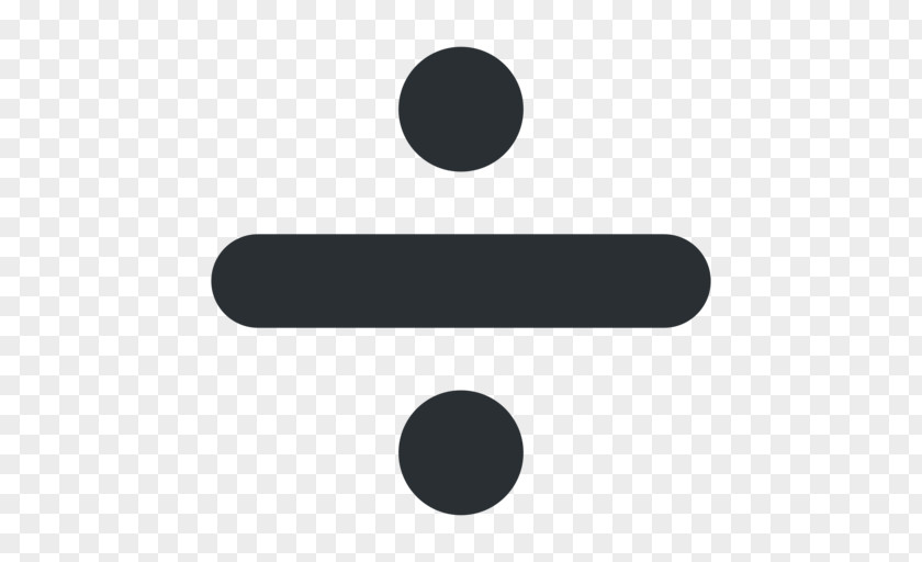 Emoji Obelus Division Sign Symbol PNG