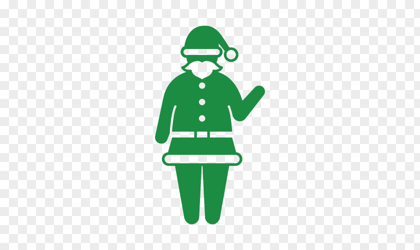 Sleeve Standing Santa Clause Christmas PNG