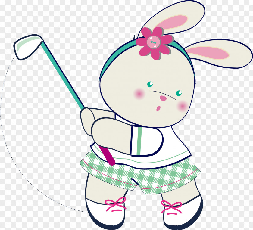 Vector Cute Little Bunny Rabbit Clip Art PNG