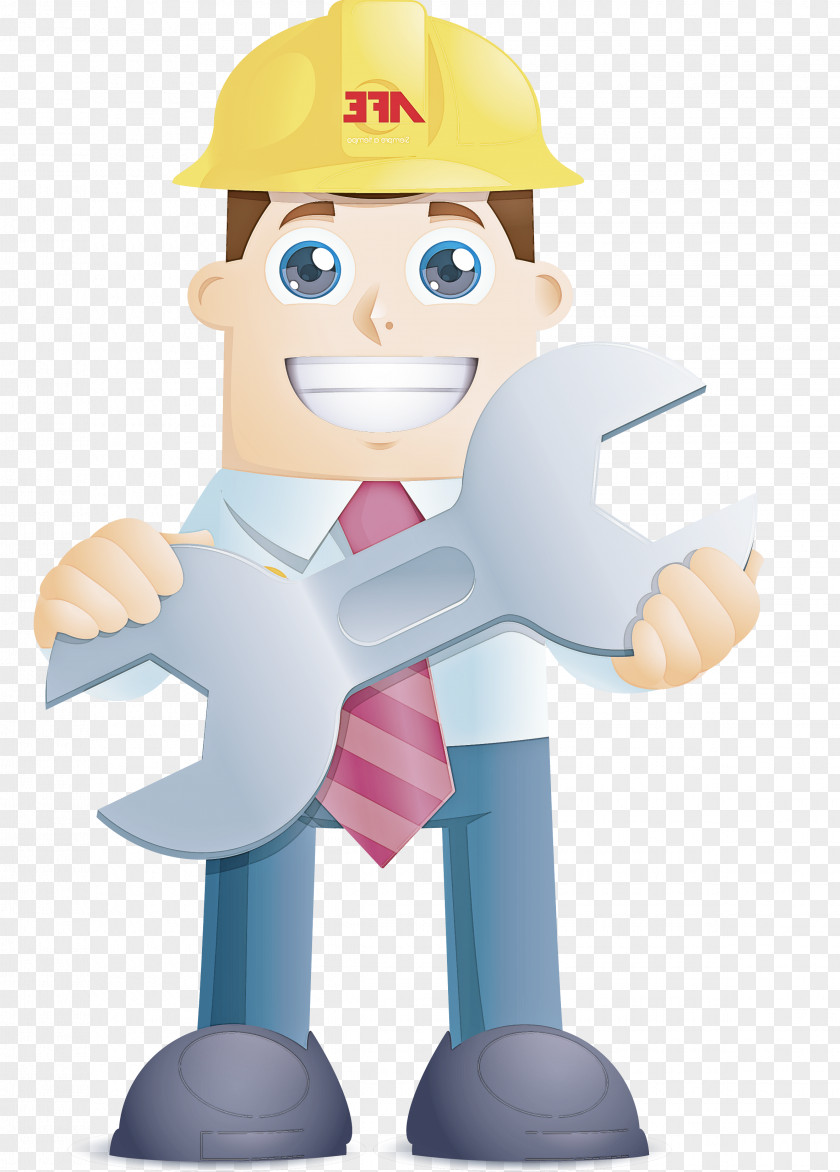 Cartoon Toy Construction Worker PNG