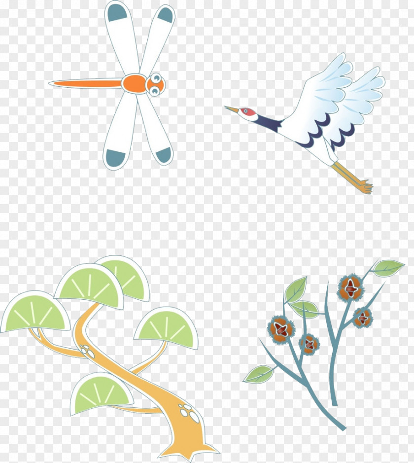 Dragonfly Cartoon Illustration PNG