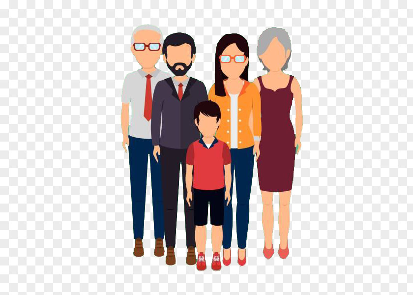 Family Photo Drawing Illustration PNG