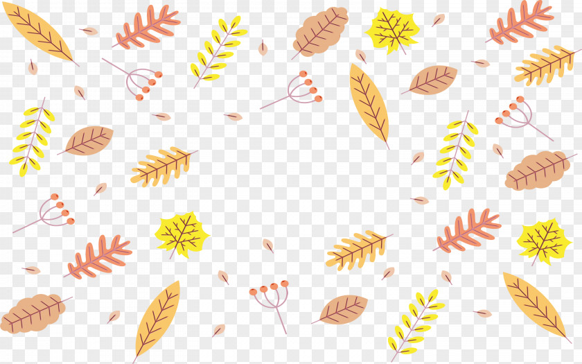 Plant Leaf Yellow Pattern PNG