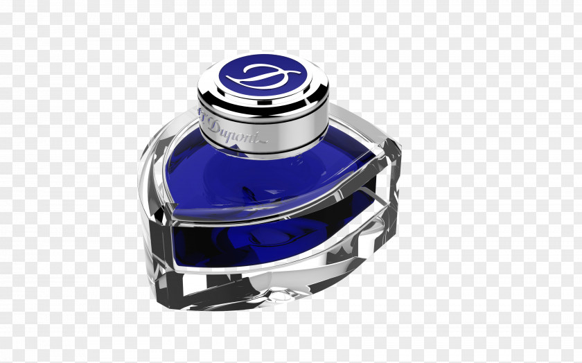 Round Blue Ink S. T. Dupont Fountain Pen Ballpoint PNG