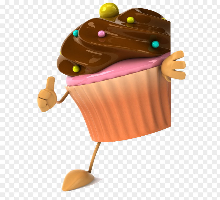 Cartoon Image Of Chocolate Cake Cupcake Muffin Icing Wedding PNG