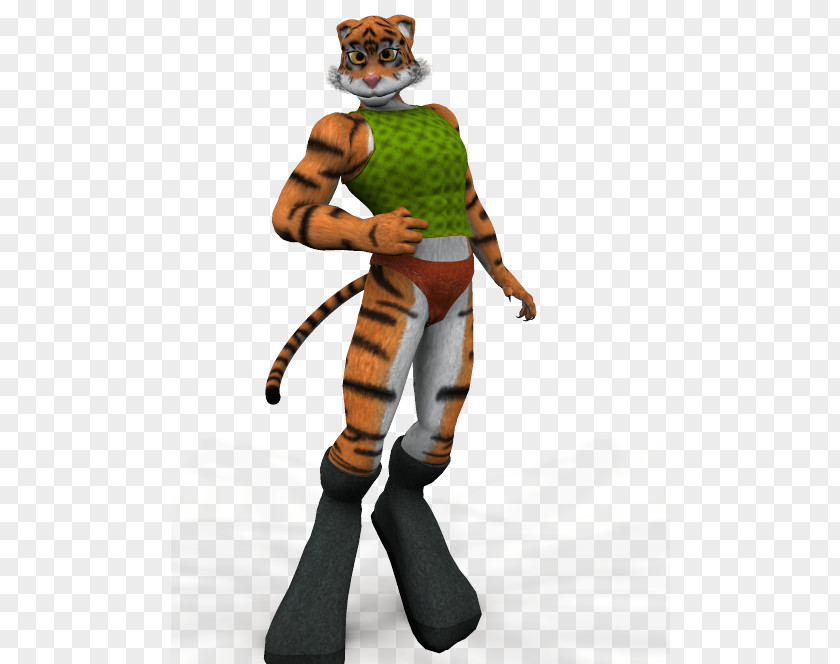 Tiger Big Cat Costume Character PNG