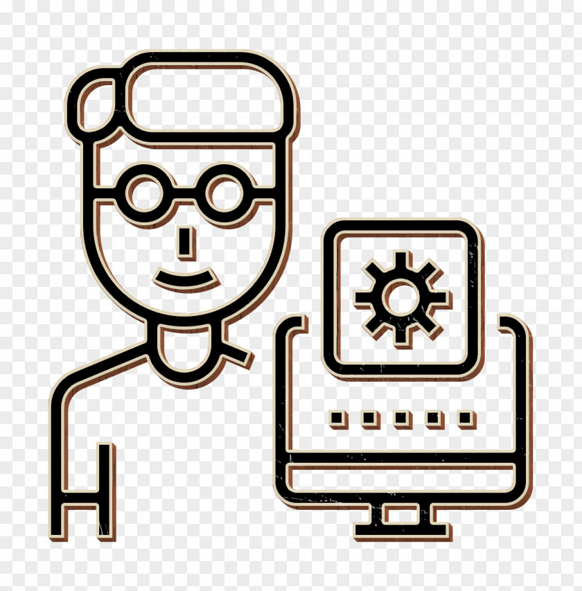 Career Icon Worker Programmer PNG