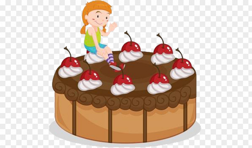 Chocolate Cake Vector Birthday Strawberry Cream Wedding PNG