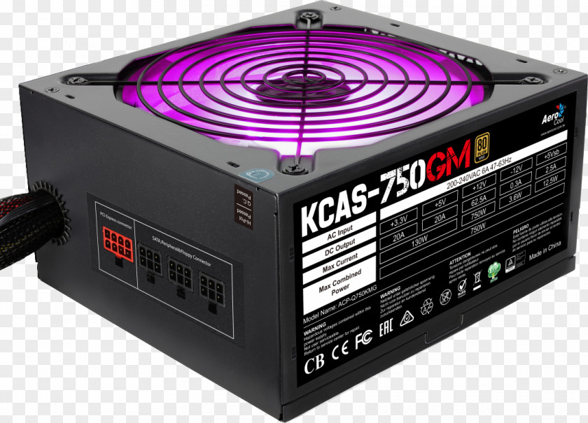 Computer Power Supply Unit 80 Plus Converters ATX KCAS PNG
