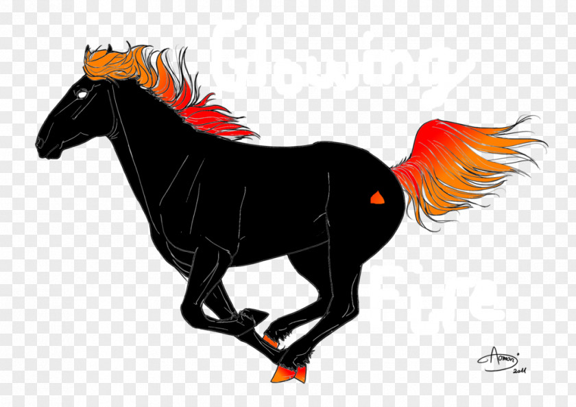 Fire Horse Gallop Mustang Pony Drawing Royalty-free PNG