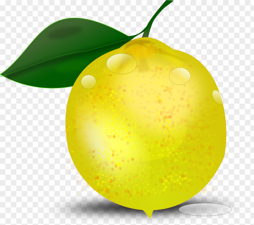 Golden Lemon Clip Art PNG