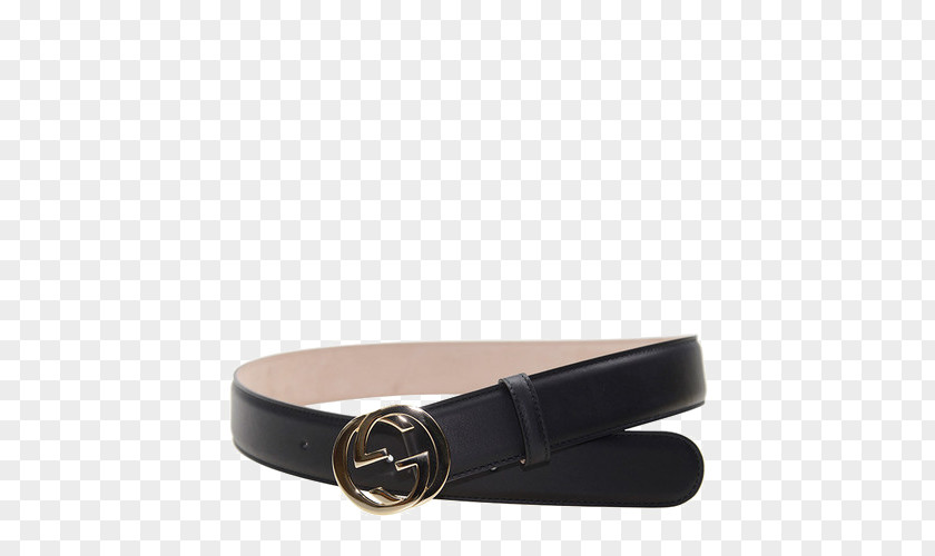 Gucci Men's Black Belt Leather Handbag Wallet Buckle PNG
