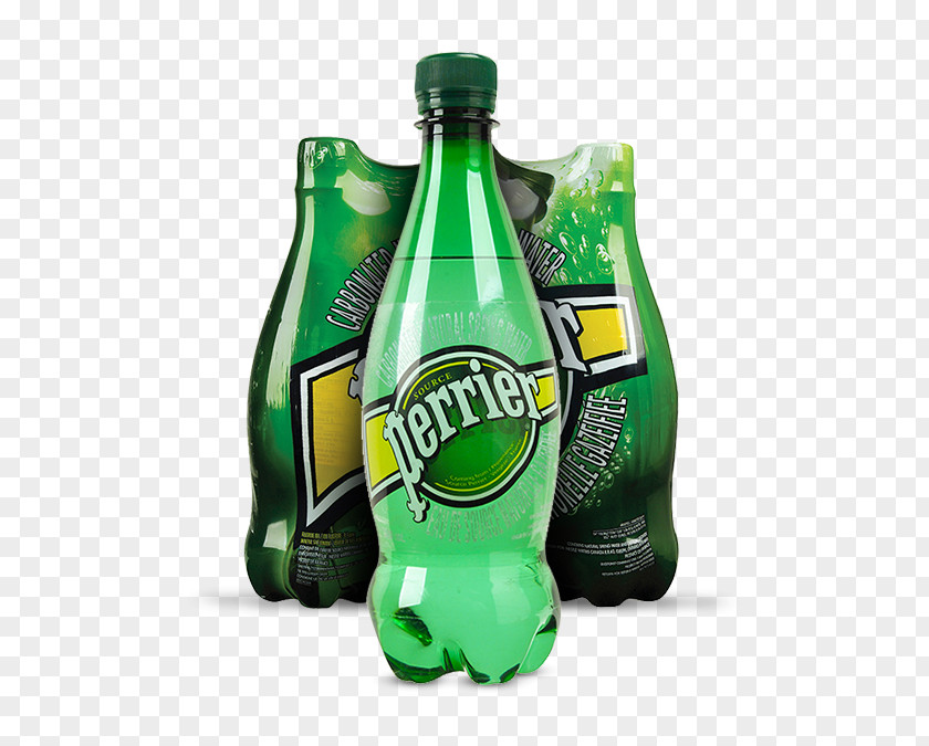 Lemon Glass Carbonated Water Perrier Beer Bottle PNG