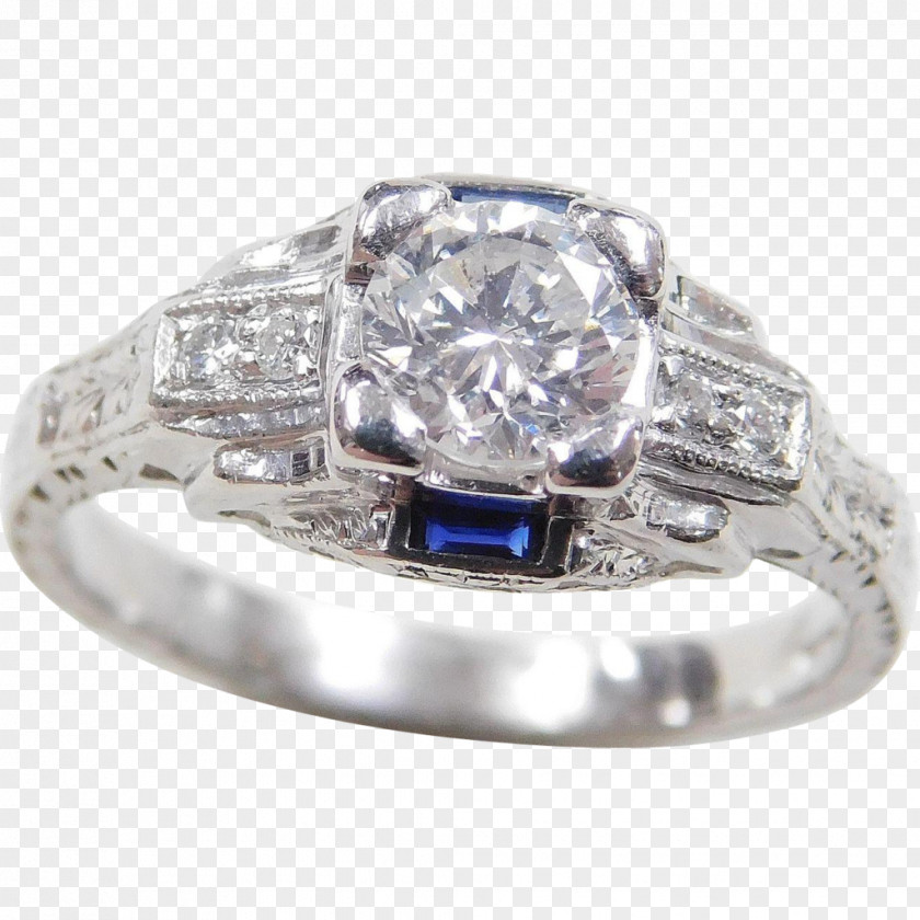 Ring Wedding Sapphire Jewellery Silver PNG
