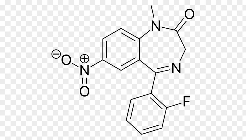 Structure Benzodiazepine Anxiolytic Diazepam Drug Sedative PNG