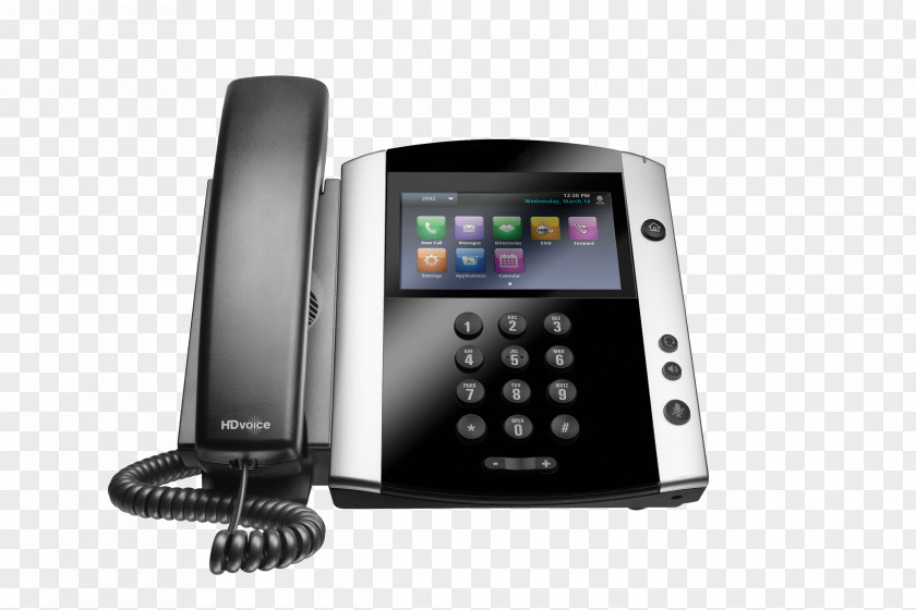 Andrews Phone System Polycom VVX 600 VoIP Telephone PNG