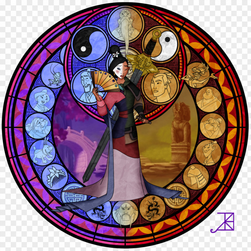 Creative Kingdom Hearts III Megara Stained Glass Belle 3D: Dream Drop Distance PNG