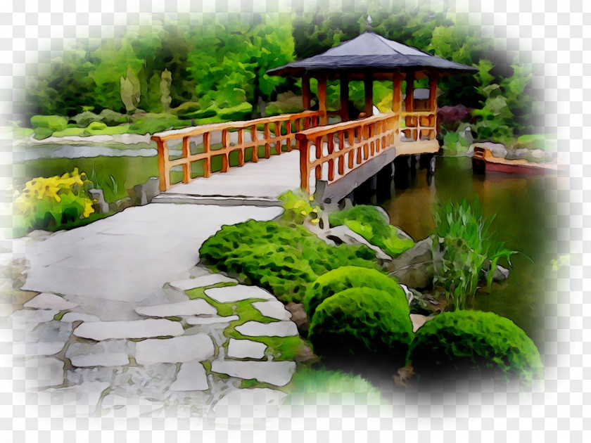 Garden Landscape Design Pond Gazebo PNG