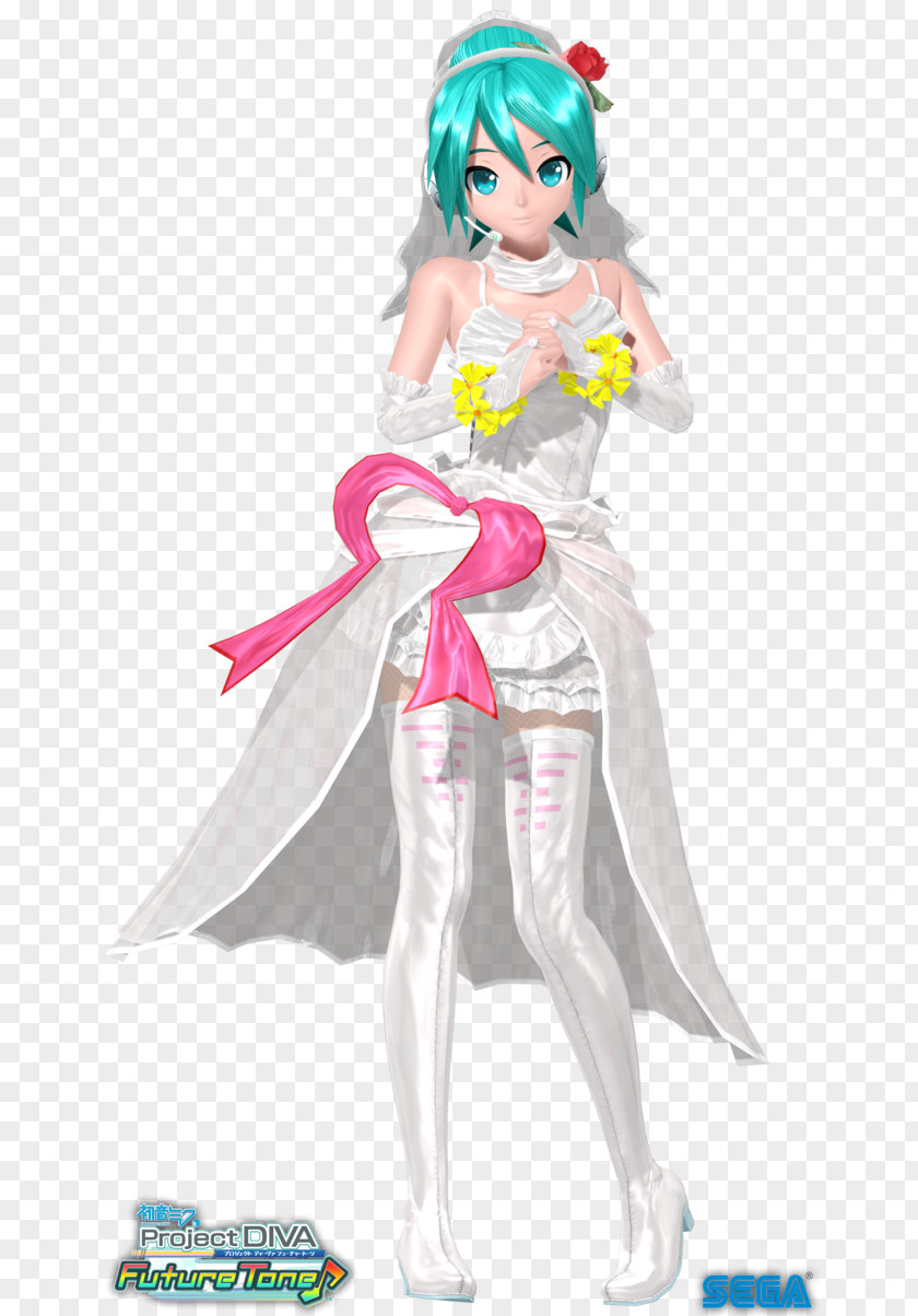 Hatsune Miku Wedding Dress Clothing MikuMikuDance PNG