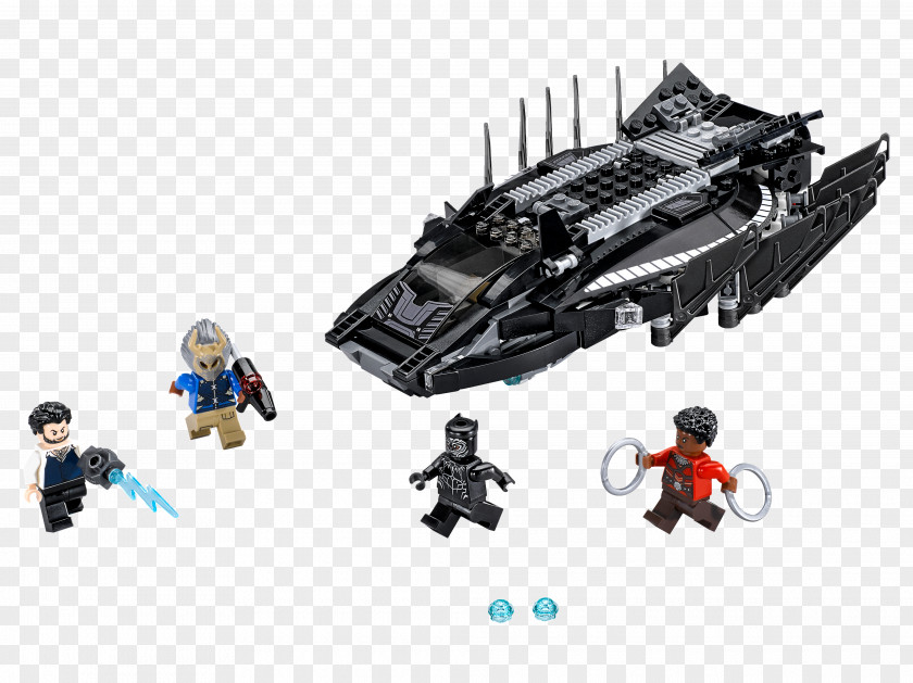 LEGO Marvel Super Heroes Royal Talon Fighter Attack Black Panther Toy PNG