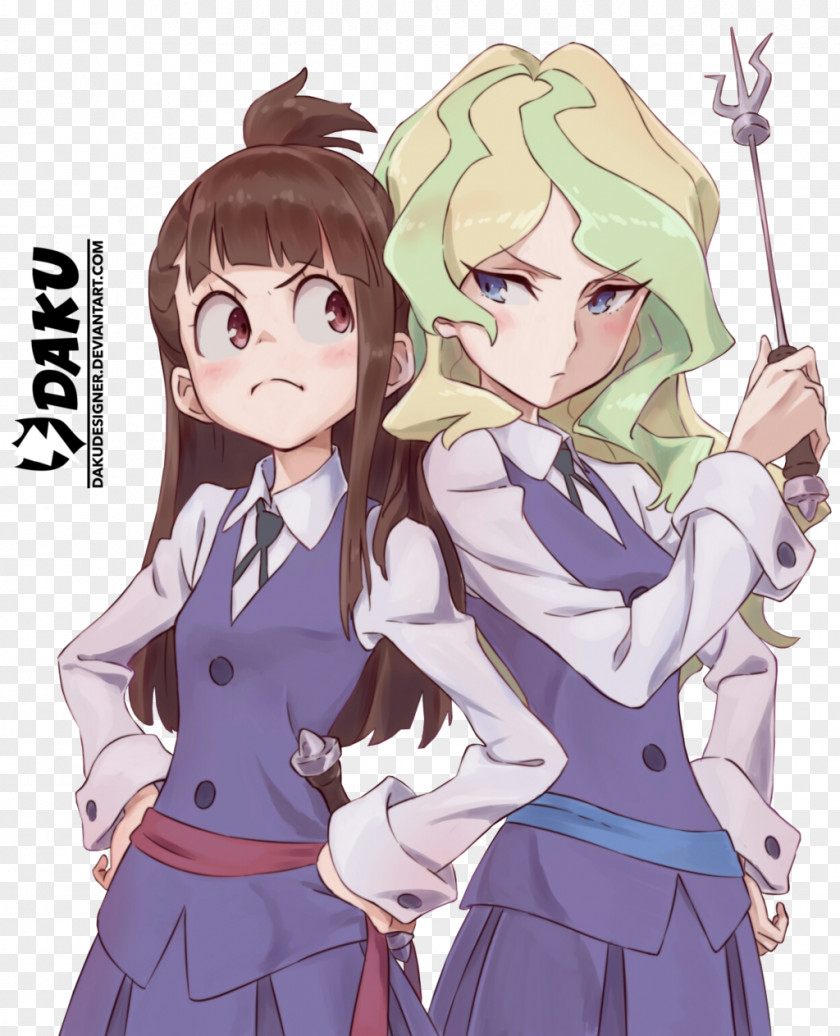 Little Witch Academia Akko Kagari Diana Cavendish Shiny Chariot Lotte Yansson PNG